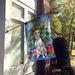 White Boxer Christmas Reindeer House Flag Large Porch Sleeve Pole Decorative Outside Yard Banner Artwork Wall Hanging, Polyester, House Size, Multicolor_maomaolike.com