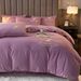 Crystal Velvet Solid Color Embroidery Light Feather Series Four-Piece Set_maomaolike.com