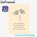 Lotus & Positive Affirmation Painting Poster, Minimalist Line Art Poster, Soothing Uplifting Message Ideal For Bedroom, Living Room, Meditation Area_maomaolike.com