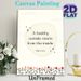Wellness Quote Painting Poster, Soft-toned Pastel Floral & Clouds Graphic Poster, Inspirational Health-themed Decor For Home, Office And Wellness_maomaolike.com