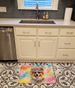Pomeranian Hippie Dawg Memory Foam Kitchen Mat Machine Washable Anti-Fatigue Mat Cushion Comfort Bath Mat Or Kitchen Rug_maomaolike.com