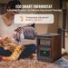 VEVOR Infrared Heater, 1500W Remote Control Electric Space Heater, LED Patio Heater W/ 3 Speeds & Timer & Overheat/Tip-Over Protection & Child Lock, For Bedroom,Living Room,Nursery,Studio,MDF_maomaolike.com