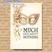 Masquerade Mask & Shakespearean Quote Painting Poster, Vintage Elegant Pearl-adorned Mask With Rose And Ribbons Poster, Classic Literary-themed Decor_maomaolike.com