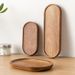 Tableware Solid Wood Round Dessert Japanese-style Tray Snack Dried Fruit Wooden Plate_maomaolike.com