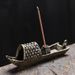 Creative Small Boat Zen Style Burner Tea Ceremony Vintage Ornament Stick Holder Incense Stand_maomaolike.com