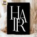Monogrammed HAR Painting Poster, Minimalist Black & White Interlocked Lettering Poster, Sleek Modern Typographic Decor Ideal For Living Room, Office_maomaolike.com