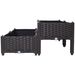 4 Piece Raised Garden Bed With Legs, Self-Watering Planter Box Raised Bed To Grow Flowers, Herbs & Vegetables, Brown_maomaolike.com