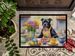 Decorating Easter Staffordshire Bull Terrier Doormat Front Door Mat Indoor Outdoor Rugs For Entryway, Non Slip Washable Low Pile, 24H X 36W_maomaolike.com