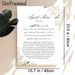 Ayatul Kursi Quran Verse Painting Poster, Soft Watercolor Floral Accented Poster, Peaceful Religious Scripture Decor Suitable For Home, Prayer Areas_maomaolike.com