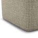 Zelma Square Woven Pouf For Indoor And Outdoor Use - Cream And Natural_maomaolike.com