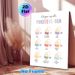 Positivi-Tea Positive Affirmation Painting Poster, Pastel Whimsical Tea Bag Graphic Poster, Features Uplifting Self-affirming Messages, Suitable For_maomaolike.com