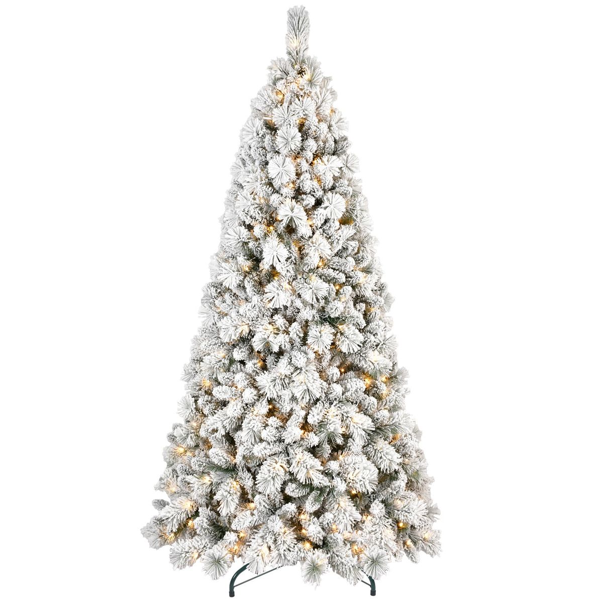 6ft PVC/Hard Needle Mixed Flocked Tree_maomaolike.com