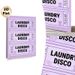 Laundry Disco Ticket Themed Painting Poster, Playful Vintage Ticket-style Poster, Whimsical Purple-toned Design Brings Lighthearted Touch, Ideal For_maomaolike.com