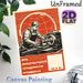 Labor Day Worker Painting Poster, Vintage Bold Graphic Worker Operating Lathe Poster, Retro Labor-themed Decor Suitable For Workshop, Office_maomaolike.com