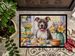 Decorating Easter Pit Bull Terrier Doormat Front Door Mat Indoor Outdoor Rugs For Entryway, Non Slip Washable Low Pile, 24H X 36W_maomaolike.com