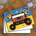 Retro Music Themed Painting Poster, Vibrant Flat-style Retro Audio Items Poster, Nostalgic Vintage Music Decor Suitable For Music Room, Living Room_maomaolike.com