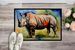 Rhinoceros Doormat Front Door Mat Indoor Outdoor Rugs For Entryway, Non Slip Washable Low Pile, 24H X 36W_maomaolike.com