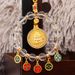 New Colorful Car Hanging Ornament Five-Way God Of Wealth Peace Eight Treasures Compass Abacus Crystal Wholesale_maomaolike.com