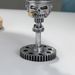 Resin Craft Skull Statue With Piston Gear Element, Compact Decorative Small Ornament For Household Desktop Layout
_maomaolike.com