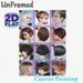 Short Hairstyles Collection Painting Poster, Stylish 12 Curated Short Hair Styles Collage Poster, Hair Styling Reference Idea For Beauty Salon_maomaolike.com