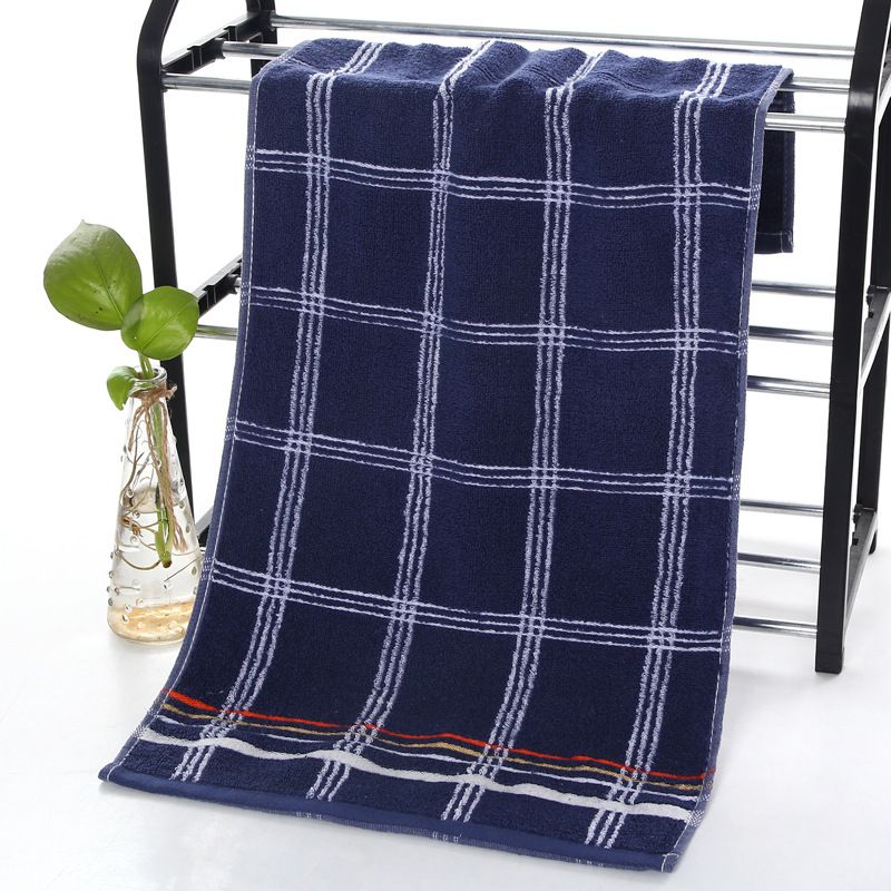 Pure Cotton Yarn-dyed Gift Towel Wholesale English Men's Household Commercial Super Facial Towel Hand Towel Custom Logo_maomaolike.com