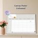 Minimalist Class Schedule Painting Poster, Soft-toned Blank Weekly Class Schedule With Cute Smiley Accents Poster, Assists In Organizing Daily Classes_maomaolike.com