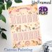 Multiplication Table Painting Poster, Pastel Watercolor Poster With Cute Horses & Floral Accents, Practical Math Learning Resource For Study Rooms And_maomaolike.com