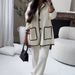 Women's Clothing fashionable patchwork patch bag suit _maomaolike.com