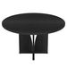 (OLD SKU: S05790296) Round Dining Table, Farmhouse Kitchen Table For 4 People_maomaolike.com