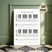Piano Notes Painting Poster, Color-coded Piano & Staff Notes Chart Poster, Practical Reference For Learning Music Theory, Ideal For Music Studios And_maomaolike.com