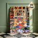 Spice Market Themed Painting Poster, Vibrant Colorful Exotic Market Scene Poster, Richly Detailed Design Ideal For Kitchen, Dining Room Decor_maomaolike.com