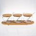 Glass Spice Jar Set Kitchen Seasoning Containers With Wooden Stand Salt Sugar Shakers Airtight Lids Easy Pour Design_maomaolike.com