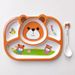 Bamboo Fiber Children's Kindergarten Baby Eating Complementary Food Divided Cartoon Creative Tableware Commercial Use_maomaolike.com