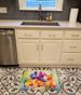 Orchids In Watercolor Memory Foam Kitchen Mat Machine Washable Anti-Fatigue Mat Cushion Comfort Bath Mat Or Kitchen Rug_maomaolike.com