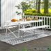 6 Feet Plastic Folding Bench Picnic Camping Dining Seat With Carrying Handle Accommodate 3 People & Non-slip Foot Pad Convenient Carrying Handle_maomaolike.com