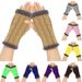 Unisex Extra thick wool gloves Wool fingerless diamond knit warm gloves and fleece gloves_maomaolike.com