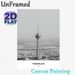 Tehran Milad Tower City Landmark Painting Poster, Monochrome Minimalist Urban Skyline Poster, Sleek Elegant Wall Decor Suitable For Living Room_maomaolike.com