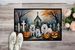 American Eskimo Spooky Halloween Doormat Front Door Mat Indoor Outdoor Rugs For Entryway, Non Slip Washable Low Pile, 24H X 36W_maomaolike.com