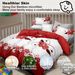 9 Piece Soft All-Season Washed Microfiber Cover Set , Queen/King Bedding Set With Zipper Closure, Sheet, Pillowcases,Shams & Curtains, Print, Moisture-Wicking, Soft ,Cooling, Breathable, Easy Care_maomaolike.com