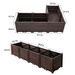 Indoor And Outdoor Rectangular Plastic Planting Box; Planting Kit For Fresh Vegetables, Herbs, Flowers, And Succulents; Brown_maomaolike.com