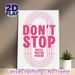 Motivational Quote Painting Poster, Vibrant Pink Minimalist Typographic Poster, Inspirational Encouraging Message To Boost Motivation, Ideal For Home_maomaolike.com