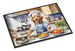 Golden Retriever The Chef Doormat Front Door Mat Indoor Outdoor Rugs For Entryway, Non Slip Washable Low Pile, 24H X 36W_maomaolike.com