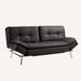 Folding Futon Sofa Bed For Living Room-Dark Brown_maomaolike.com