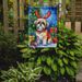 Shih Tzu Christmas Reindeer Garden Flag Mailbox Flag Decorative Yard Flag Banner Outside Patio Artwork Yard Flower Beds, Garden Size, Multicolor_maomaolike.com