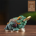 Sandstone Wealth-Attracting Golden Ornament National Trend Three-Legged Toad Office Desk Decoration Opening Gift Store_maomaolike.com