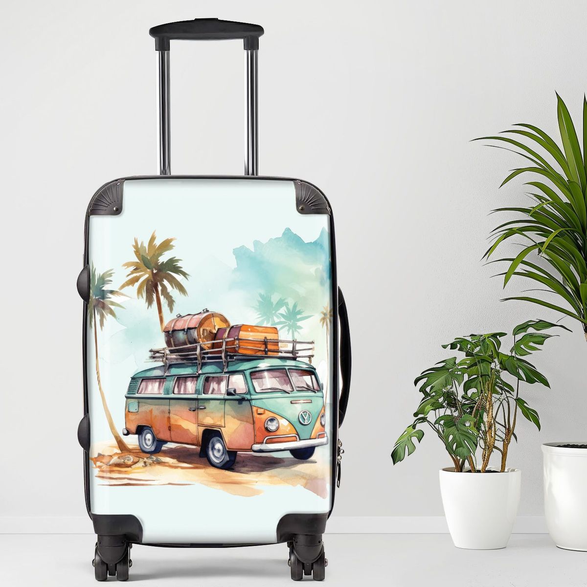 Camper4 Luggage, 20/24/28 Inch Luggage, Carry-On, Custom Luggage, Luggage Set, Suitcase, Travel, Vacation, Cabin Suitcase, Custom Suitcase, Personalized Luggage_maomaolike.com