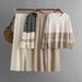 Women's Clothing striped knitted two piece round neck sweater loose casual fashion suit_maomaolike.com