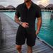 Men's Clothing Polo Casual Loose Short-sleeved Shorts Sports Suit_maomaolike.com
