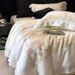 Spring And Summer High-End Tencel Cotton Four-Piece Set Cool Luxury Retro Floral Print Silky Duvet Cover Bedding_maomaolike.com