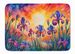 Iris In Color Memory Foam Kitchen Mat Machine Washable Anti-Fatigue Mat Cushion Comfort Bath Mat Or Kitchen Rug_maomaolike.com